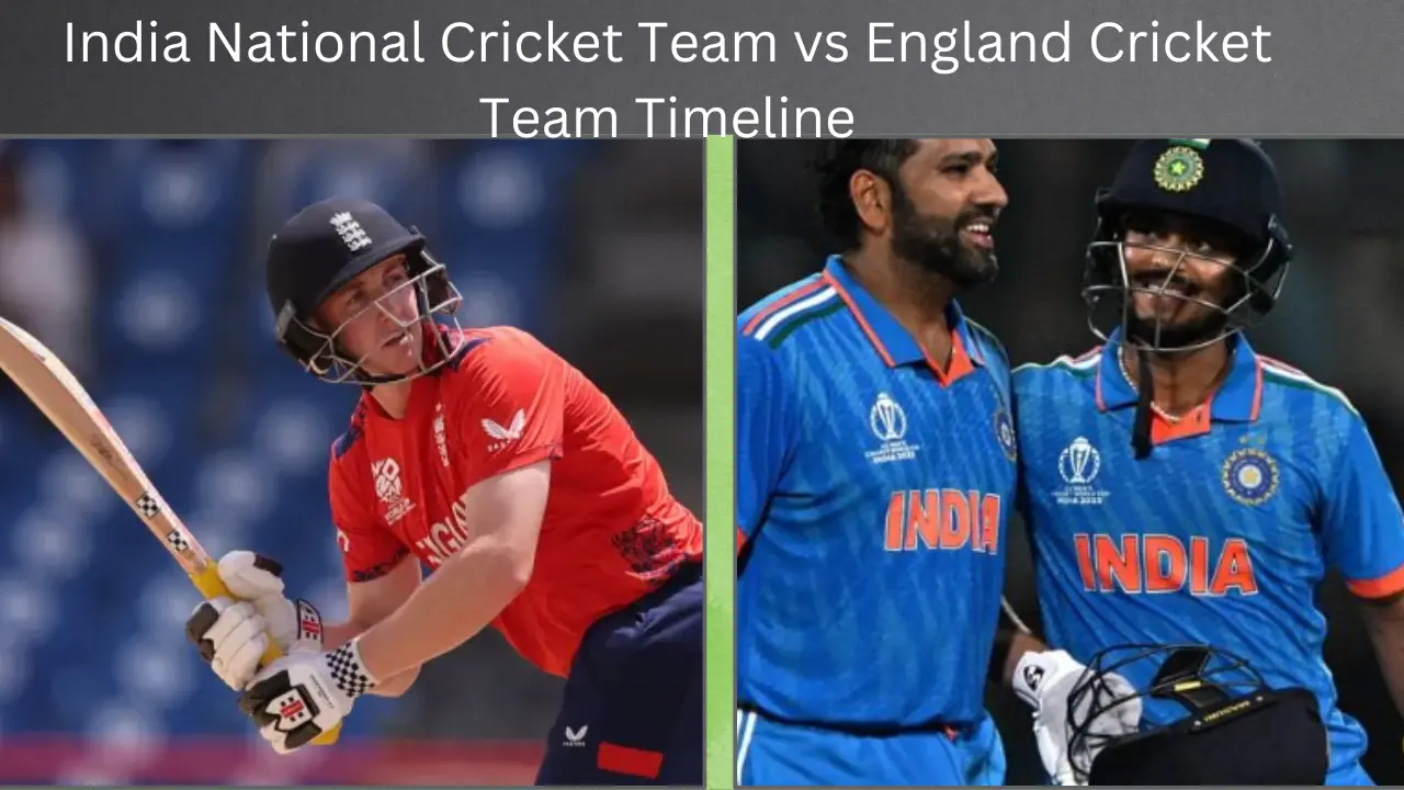 India National Cricket Team vs England Cricket Team Timeline